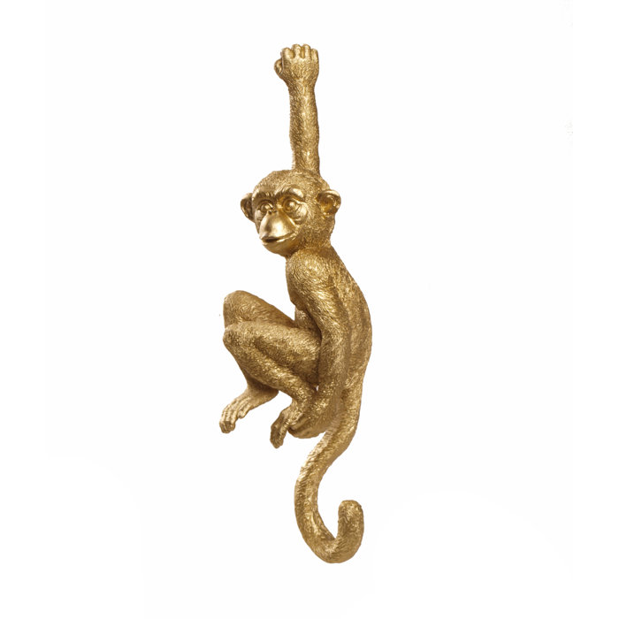 Dakota Fields Polyresin Hanging Monkey Wall Décor Wayfair